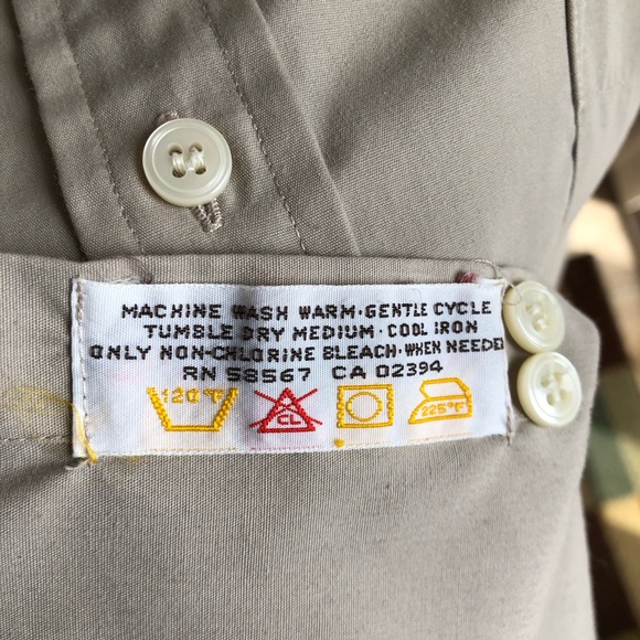 Vintage Yves Saint Laurent Beige Menswear Collar shirt - Picture 7 of 7